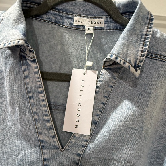 Baltic Born Light Blue Denim Dress - Picture 3 of 4